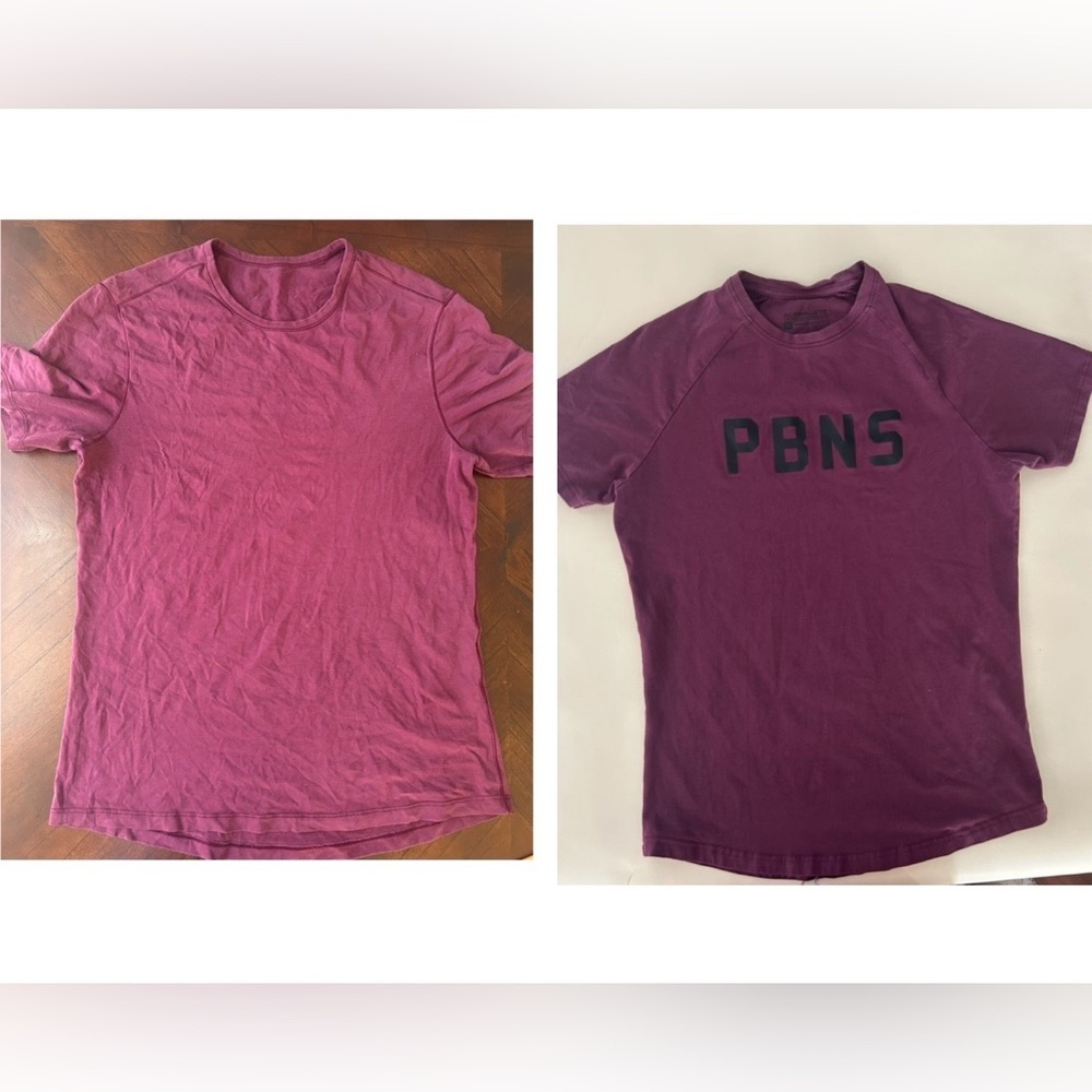 Alphalete / Lululemon set Men's Short-Sleeve Tee in Deep Plum size S